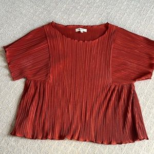 Crinkly Madewell Rust Blouse